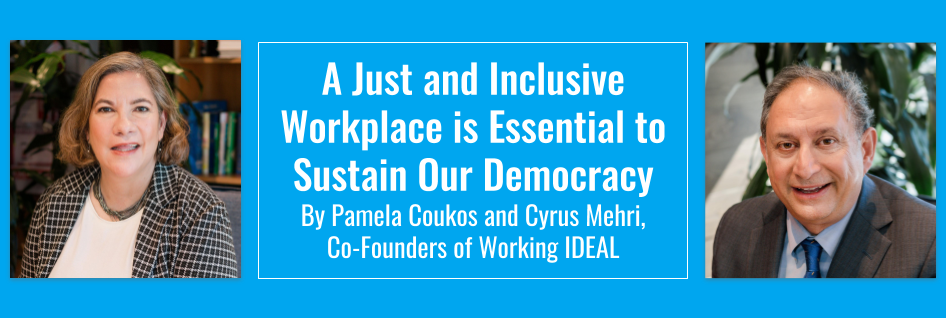 Cyrus Mehri Pam Coukos Working IDEAL on democracy and inclusivity